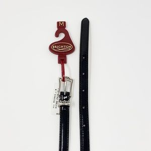 Brighton Micro Chic Belt Black Size Medium